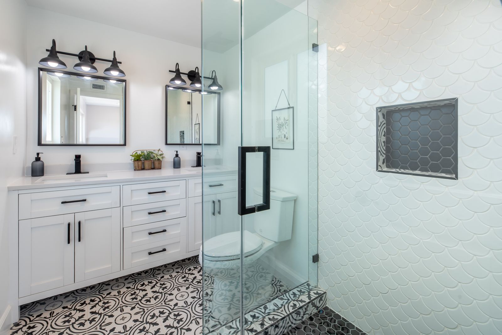 Tub-to-shower conversion